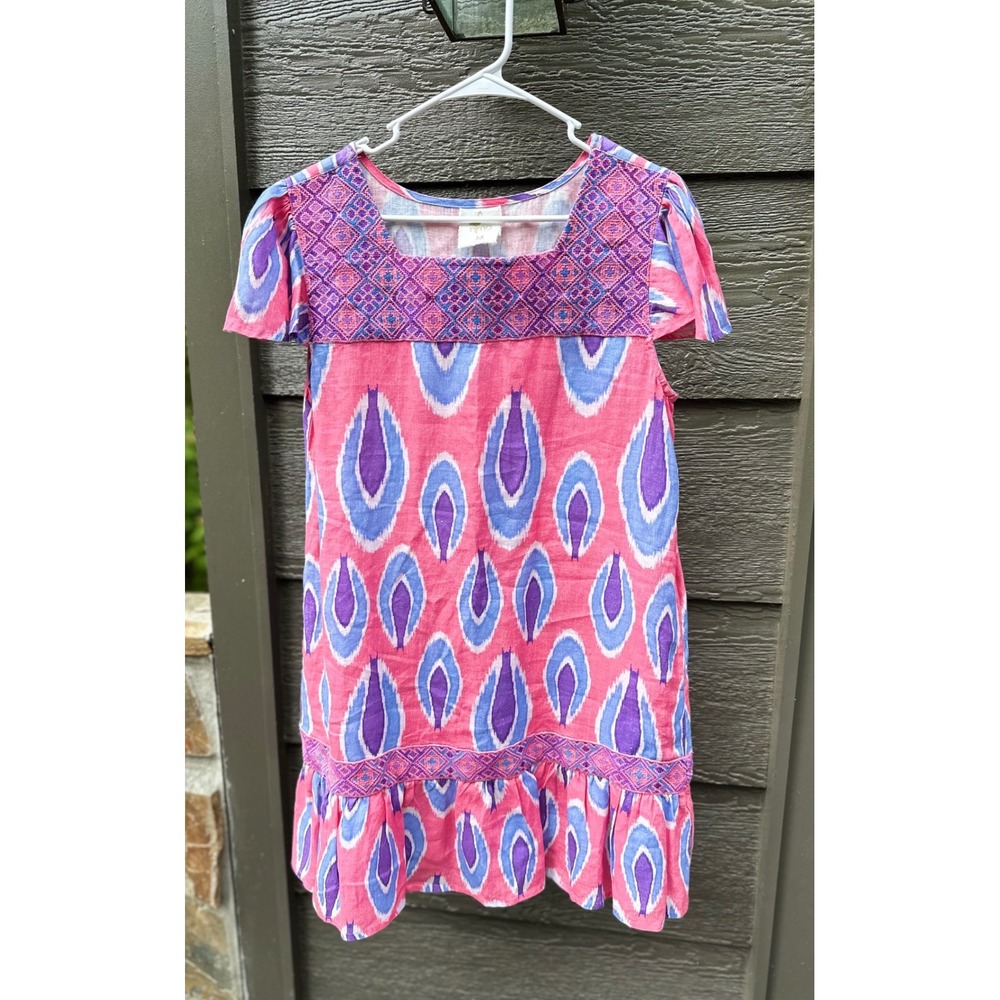Tuckernuck x Nimo‎ With Love Bouganvilla 100% Linen Dress Embroidered